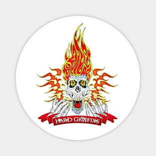 Hell Fire Skull by Grafixs© Magnet